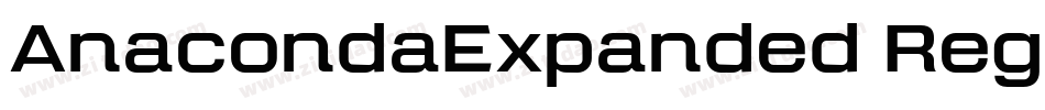 AnacondaExpanded Regular字体转换